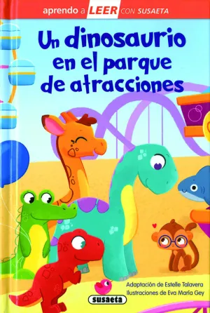 UN DINOSAURIO EN EL PARQUE DE ATRACCIONES